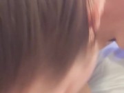 Wife deepthroats cock gets fingered  12/16