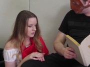 Fairytale loving petite teen weeps while rough fucked after jerking off dom 4/16