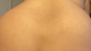 Horny teen rides dildo and sucks it clean 