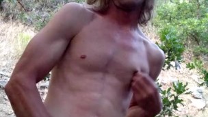 Outdoor Nipple Play Cum