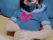 Crossdresser　男の娘　しこしこするだけ 10/16