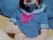 Crossdresser　男の娘　しこしこするだけ 12/16