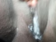 Super Wet MILF Pussy Car Rubbing 