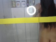 Catching in the bath. And cumming in the ass. 10/16