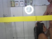 Catching in the bath. And cumming in the ass. 8/16