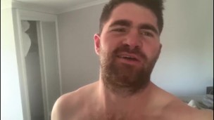 Koby Falks ripens his dirty Aussie Bonds underwear and sends them to Chad Owen for sniffing fun