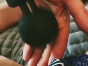 Massage gun - Dry Hump INTENSE Finger Fuck 3/16