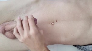 Skinny Boy Discovered That His Dick is Not Only for Pissing.