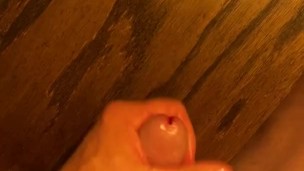 Cumming on the table
