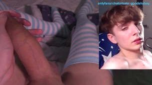 Femboy Whines and Struggles not to Cum in Fleshlight