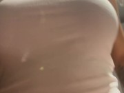 First person sex.  Big tit blonde sucks and rides my cock 14/16