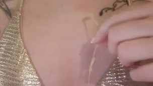 Pulling wax off my chest
