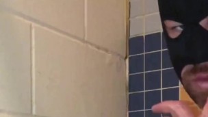 It is so pleasurable to Jerk off while sucking off my friend Dildo in the shower & swallowing my Cum