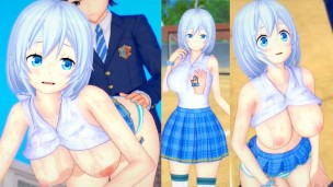 [Hentai Game Koikatsu! ] Faça sexo com Peitões Vtuber Siro.Vídeo 3DCG Anime Erótico.