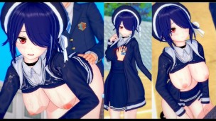 [Hentai Gra Koikatsu! ] Uprawiaj seks z Duże cycki Vtuber Otodama Tamako.3DCG Erotyczne wideo anime.