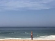 Naked tits near the ocean 14/16