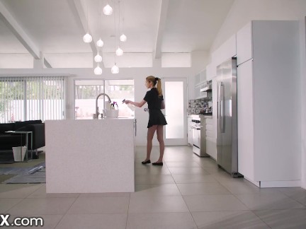 EroticaX - Housekeeper Fucked Hard Over Kitchen Counter By Married Man