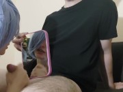 Made to look at myself giving head in the mirror 11/16