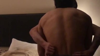 Wild night with my best friend on a hotel… he fucks me bareback