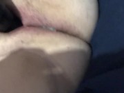 Juicy pussy creaming from massage gun fun