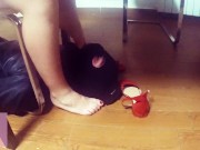 Il Mio Schiavo Dei Piedi, Mi Lecca i Piedi Sotto La Sedia, Sgabello - FotPop 10/16