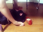 Il Mio Schiavo Dei Piedi, Mi Lecca i Piedi Sotto La Sedia, Sgabello - FotPop 15/16