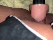 my tight pussy taking my new thick dildo  6/16