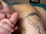 JERK OFF ENCOURAGEMENT- POV Blowjob on Dildo