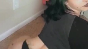 Chubby Goth Ass Shaking Compilation