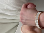 She rides a dildo and moans! 5/16