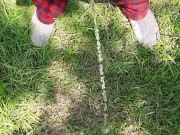 Outside pissing with bbq next door 12/16