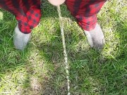 Outside pissing with bbq next door 6/16