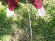 Outside pissing with bbq next door 8/16