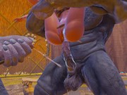 Фурри монстры отымели мою жену, двойной анал и двойное проникновение 13/16