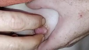 2 inch nails through my nipples very painful 