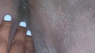 Playing with my pussy from the top view