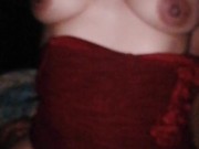 TEEN with natural tits is fucked at night 9/16