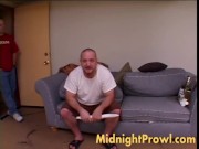 Redhead gangbanged and cum in mouth 1/16