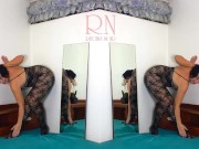 Black body stockings. Two teen girls posing in black mesh body lingerie Sexy lingerie. FULL 1 3/16