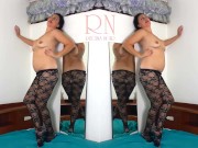 Black body stockings. Two teen girls posing in black mesh body lingerie Sexy lingerie. FULL 1 9/16