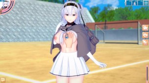 【エロゲーコイカツ！】艦これ 涼月3DCG巨乳アニメ動画(艦隊これくしょん)[Hentai Game Koikatsu! Suzutsuki(Anime 3DCG Video)]