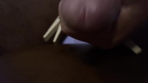 Amazing Close Up Cum Shot - Slurred It All Up!
