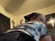 Cute blonde farts in slaves mouth 5/16