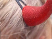 Devil's walk in Cap d'Agde. Blowjob on the street, broad daylight 7/16