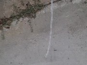 Pissing outside in the rain 11/16