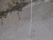 Pissing outside in the rain 12/16