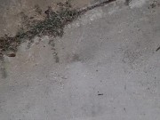 Pissing outside in the rain 16/16