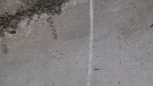 Pissing outside in the rain