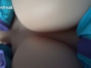 Long Version. Elf Sex Doll with Puffy Down Jacket Fucked .Titty fuck with bra. bag. 2/16