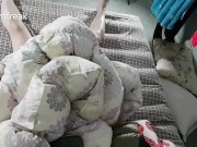 Secretly Humping Step Sisters Down Comforter and Cumming on My Shiny Down Jacket. Teaser Video 11/16